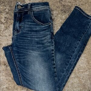 Buckle Stylish Blue Denim Jeans for Kids